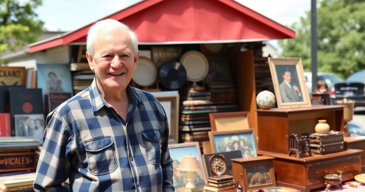 Papy et le vide grenier