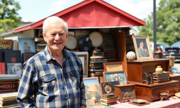 Papy et le vide grenier